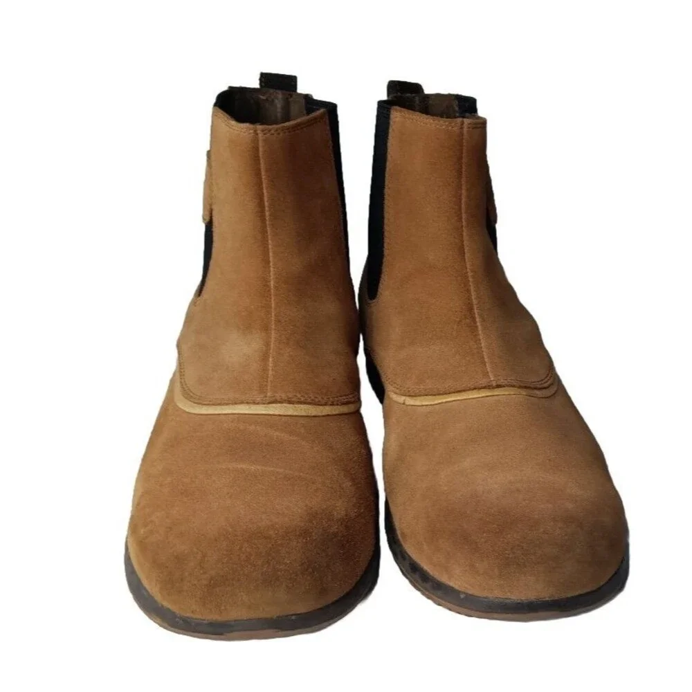 SOREL Chelsea Boot Men's Size 11 M Greely Suede Ankle Boots Brown
